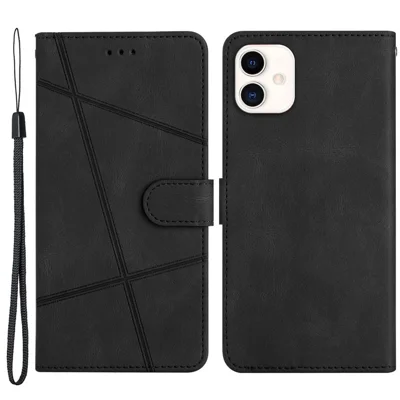 For Samsung Galaxy A04 4G (164.4 x 76.3 x 9.1 mm) Phone Case Wallet Crazy Horse Texture PU Leather Cover Stand Phone Case with Strap - Black