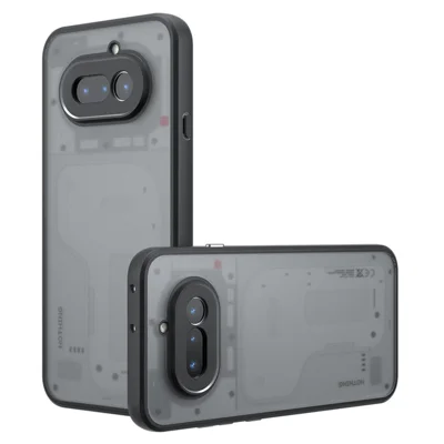 For Nothing Phone (4a) Case Skin-Touch TPU + PC Matte Phone Back Cover - Transparent Black