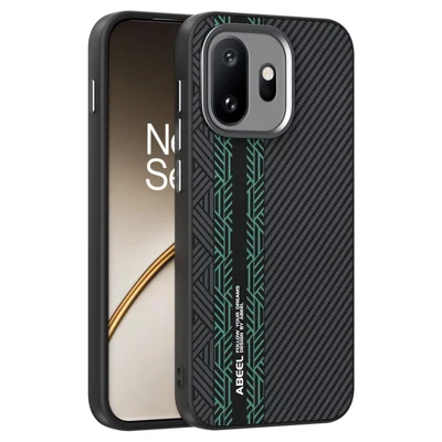 ABEEL For OnePlus 15T 5G Magnetic Case PC + TPU + Aluminum Alloy + PU Leather Slim Phone Back Cover - Texture 2