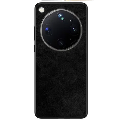 Funda para teléfono Oppo Find X9 Ultra 5G, carcasa retro de cuero PU premium + borde TPU + cubierta trasera dura PC - Negro