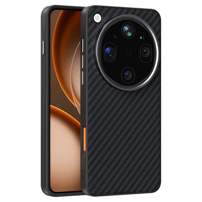 ABEEL Für Oppo Find X9 Ultra 5G Magnetische Hülle Kohlefaser-Optik Handy-Rückseite - Schwarz