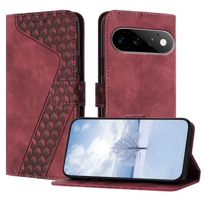 For Google Pixel 11 Pro / Pixel 11 Leather Case 7-Shaped Pattern Wallet Stand Shockproof Phone Cover - Brown