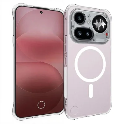  WANLONFENG for Nothing Phone (4a) Pro  TM1 Series 2.0mm Magnetic Case Clear TPU Phone Back Cover - Transparent