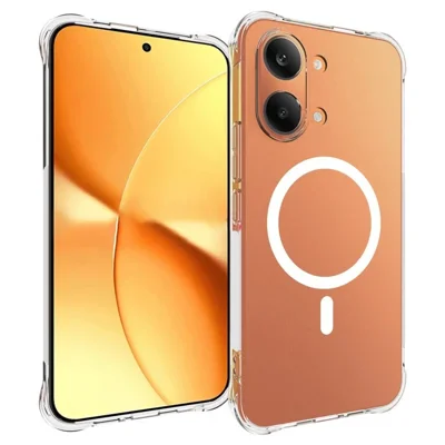  WANLONFENG na Xiaomi Poco X8 Pro Max 5G / Xiaomi Redmi Turbo 5 Max 5G Seria TM1 2,0 mm Obudowa magnetyczna Przezroczysta obudowa TPU na telefon - Przezroczysta