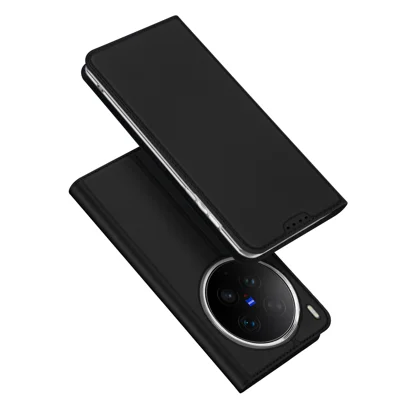  Dux Ducis for vivo X300 Ultra 5G Case DUX DUCIS Skin Pro Series Leather Stand Cover Card Holder - Black