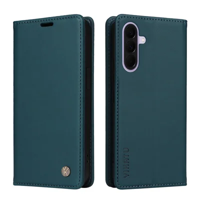 YIKATU for Samsung Galaxy A27 5G  YK-001 Phone Cases Magnetic Closure PU Leather Mobile Cover - Green
