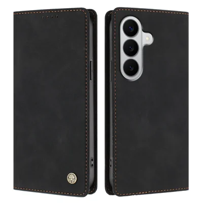 For Samsung Galaxy A27 5G / M47 5G Case HX RFID Blocking Wallet Stand Leather Flip Phone Cover - Black