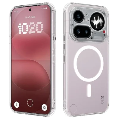  For Nothing Phone (4a) Pro Clear Phone Magnetic Case TPU + Acrylic Back Cover - Clear