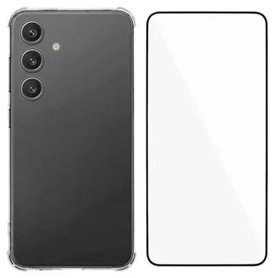 WANLONFENG for Samsung Galaxy A27 5G TPU Case  WL3 Series 1.5mm Phone Cover with Tempered Glass Film - Transparent