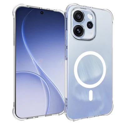 Bulk Purchasing for Oppo Reno15 Pro Max 5G (Global)  /  Reno15 Pro 5G (China) Magnetic Case TPU Anti-drop Phone Back Cover - Transparent
