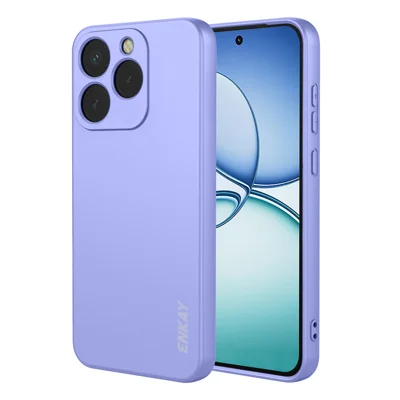  HAT PRINCE for Realme 15T 5G ENKAY   Silicone Case Straight Edge Cell Phone Back Cover - Purple