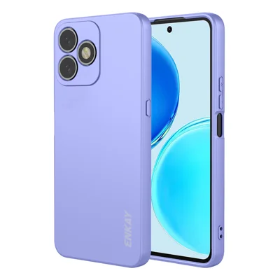 HAT PRINCE till Honor X8d 4G ENKAY Siliconfodral Raka Kant Mobiltelefon Baklucka - Lila