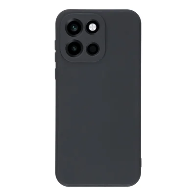 Funda para OnePlus Turbo 6 5G, carcasa trasera de TPU suave con revestimiento interior de fibra antiarañazos - Negro