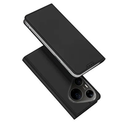 DUX DUCIS for Huawei Pura 90s Pro Max / Pura 90 Pro Max Case  Skin Pro Series Leather Stand Cover Card Holder - Black