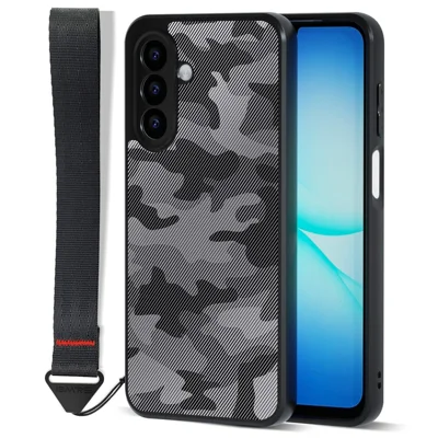 IBMRS mobil dækning til Samsung Galaxy A17 5G / 4G blød TPU + hård PC-dækskive med håndbånd (præcise udskæringer) - Kunstnerisk camouflage