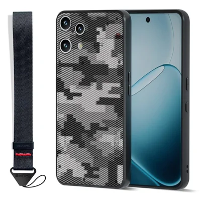 IBMRS for Nothing Phone (3a) Lite 5G Mobile Cover Soft TPU + Hard PC Case with Wrist Strap (Precision Cutouts) - Checkered Camouflage