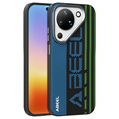 ABEEL For Huawei Pura 90 Magnetic Case Micro-Embossing 6D Printed PC TPU Aluminum Alloy Leather Phone Cover - Outstanding No. 1