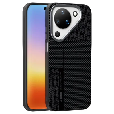 ABEEL For Huawei Pura 90 Magnetic Case Ultra-thin 6D Printed Shockproof TPU PC Aluminum Alloy Leather Phone Cover - Guardian Model 2 No. 2