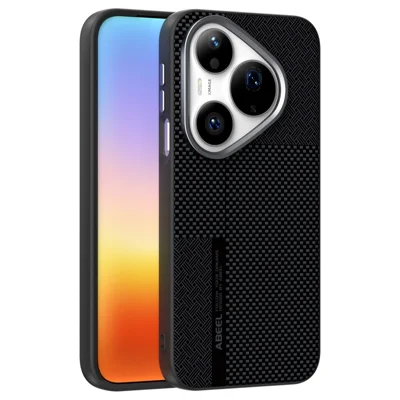 ABEEL For Huawei Pura 90 Pro Magnetic Case Ultra-thin 6D Printed Shockproof TPU PC Aluminum Alloy Leather Phone Cover - Guardian Model 2 No. 2