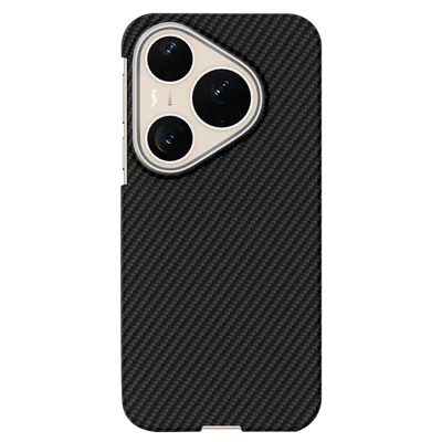 GKK For Huawei Pura 90 Pro Magnetic Case 600D Fine Carbon Fiber Texture Hard PC Phone Back Cover - Black