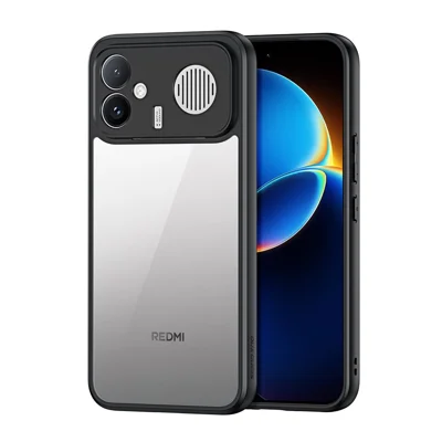 DUX DUCIS pour Xiaomi Redmi K90 Max 5G Série Aimo Coque transparente arrière PC + TPU (Certification REACH) - Noir