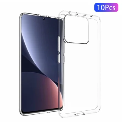 10 Por Ciento / Pack Case de Teléfono TPU Transparente Para Xiaomi 13 Pro 5G, Cubierta Protectora Anti-srcractth Interna Sin Marca de Agua