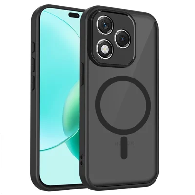 Cover magnetico per Honor X5d 4G / X5d Plus 4G / X5c 4G / X5c Plus 4G, custodia touch opaca in PC + TPU antiurto - Nero