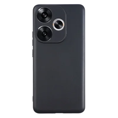 Bulk Purchasing For Xiaomi Redmi Turbo 3 5G  /  Poco F6 5G Case Precise Cutouts 1.2mm TPU Matte Phone Cover - Black