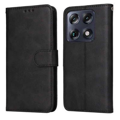 Funda para Motorola Signature 5G Cartera de Cuero PU Tipo Libro - Negra