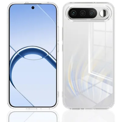 لـ Realme 16 5G غطاء هاتف شفاف من مادة TPU + أكريليك مقاوم للصدمات - شفاف