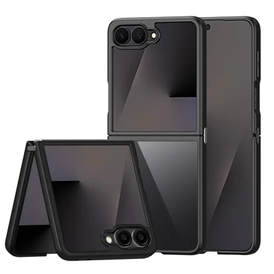 DUX DUCIS für Samsung Galaxy Z Flip8 Aimo Series PC + TPU Klarer Rückseiten-Handyhülle (REACH-Zertifizierung) - Schwarz