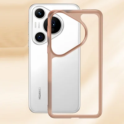 For Huawei Pura 90 Pro Case Hollow Heat Dissipation PC Bumper Phone Cover - Orange