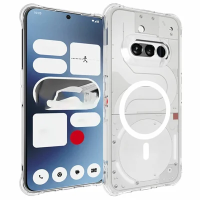 Bulk Purchasing for Nothing Phone (3a) Magnetic Case TPU Anti-drop Phone Back Cover - Transparent