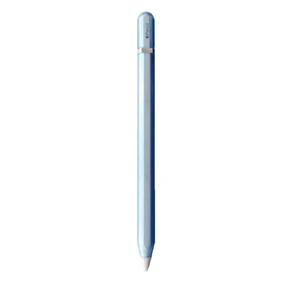 For Apple Pencil Pro  /  Pencil (2nd Generation) TPU Case Dome Design Shockproof Anti-Slip Stylus Pen Protective Cover with Silicone Nib Cap - Blue