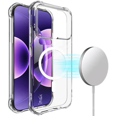 IMAK für Xiaomi 17 Pro Magnetisches Case Airbag Stoßfeste Schutzhülle aus TPU - Transparent