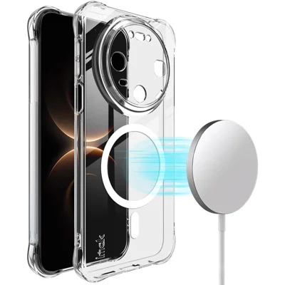 IMAK til Huawei Mate 80  /  80 Pro Magnetisk Cover Airbag Støddæmpet TPU Telefonbeskyttelse - Transparent