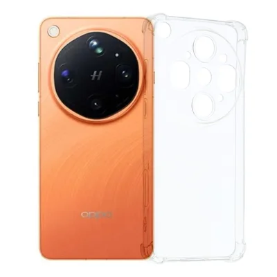 Funda TPU para Oppo Find X9 Ultra 5G, carcasa reforzada en las esquinas, resistente a caídas - Transparente