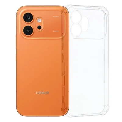 För Honor 600 5G TPU-skals med förstärkta hörn, stötsäkert mobilskal - Transparent