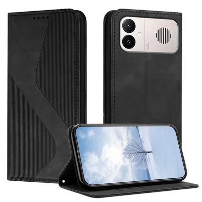  For Xiaomi Redmi K90 Max 5G Phone Cover Skin-touch Feel Leather Wallet Case with Stand - Black