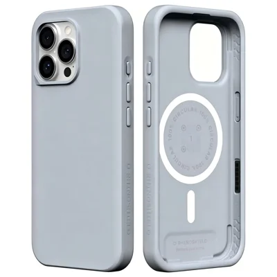 سلسلة RHINOSHIELD SolidX لهاتف iPhone 16 Pro غطاء واقي مغناطيسي من مادة TPE مقاوم للصدمات - رمادي رمادي