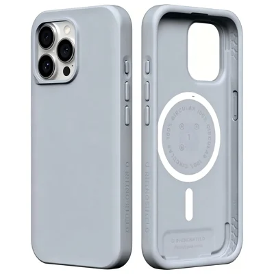 سلسلة RHINOSHIELD SolidX لهاتف iPhone 15 Pro Max غطاء هاتف مغناطيسي TPE مقاوم للصدمات - رمادي رمادي