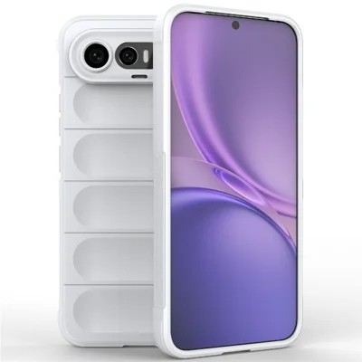 Funda para teléfono para vivo X300 FE 5G, funda trasera resistente blanda de TPU con protección contra caídas - Blanco