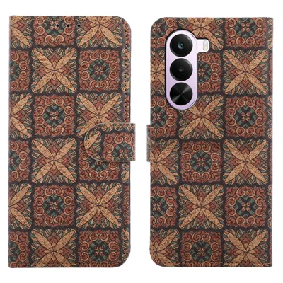 Leer portefeuillehoes met standaard voor OnePlus Nord CE6 Lite 5G, Boho-stijl TPU PU telefoonhoes - Harten