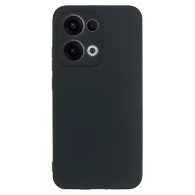 For Oppo Reno13 5G (Global) Candy Color Phone Shell Matte TPU Phone Case Soft Smartphone Back Covering Cover - Black