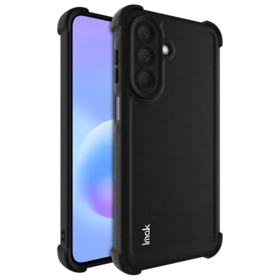 IMAK لجهاز Samsung Galaxy A27 غطاء هاتف من مادة TPU واقي من الصدمات بتصميم كيس هواء - أسود غير لامع