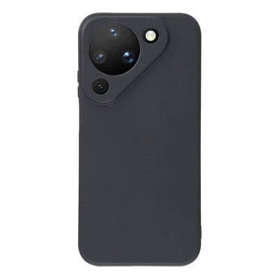 AMORUS For Huawei Pura 90 Case Precise Cutouts TPU Fiber Lining Shockproof Phone Cover - Black