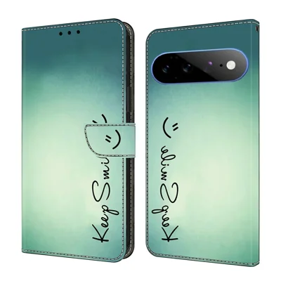 Wallet Case For Google Pixel 11  /  11 Pro PU Leather Phone Cover with Stand - Keep Smile