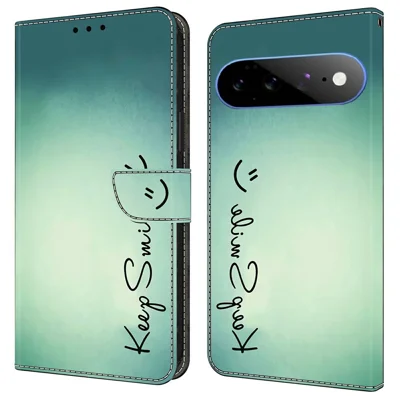 Wallet Case For Google Pixel 11 Pro XL PU Leather Phone Cover with Stand - Keep Smile