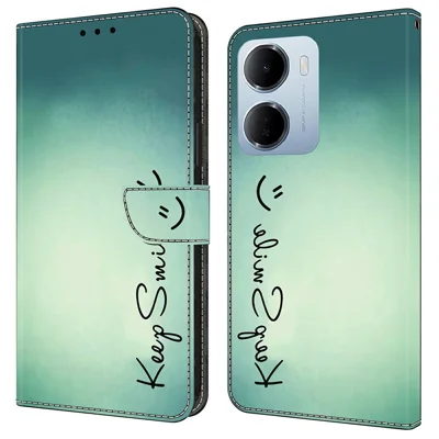 Wallet Case For Xiaomi Redmi 15a 5G  /  R70 5G  /  R70m 5G PU Leather Phone Cover with Stand - Keep Smile