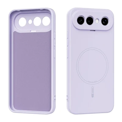 ABEEL For vivo X300 FE 5G Magnetic Case Skin Touch Liquid Silicone Phone Back Cover - Purple